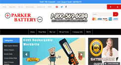 Desktop Screenshot of parkerbattery.com